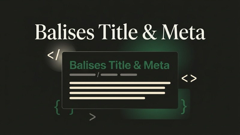 Représentation graphique des balises title et méta-description dans les résultats Google